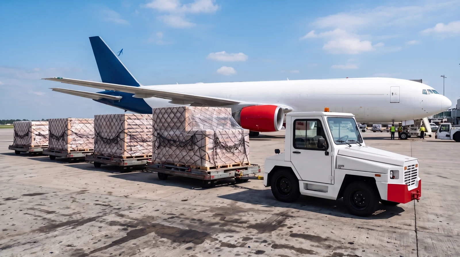 Servizi di spedizione aerea Baycor International con movimentazione certificata TSA e logistica charter.