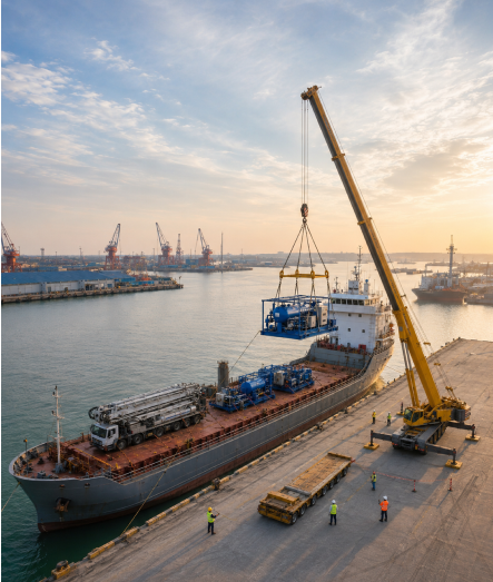 Baycor Project Logistics and Harbor Crane Heavy-Lift Operations